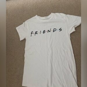 Urban Outfitters Black and White Friends Tee Short Sleeve